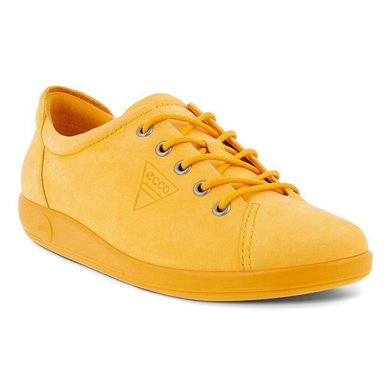 Sneakers Ecco Donna Soft 2.0 Gialle | Articolo n.461894-63587
